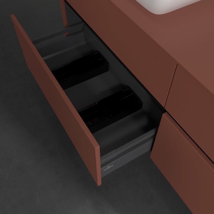 Villeroy & Boch Collaro Waschtischunterschrank 160 x 54,8 cm , mit LED-Beleuchtung, mit 4 Auszügen