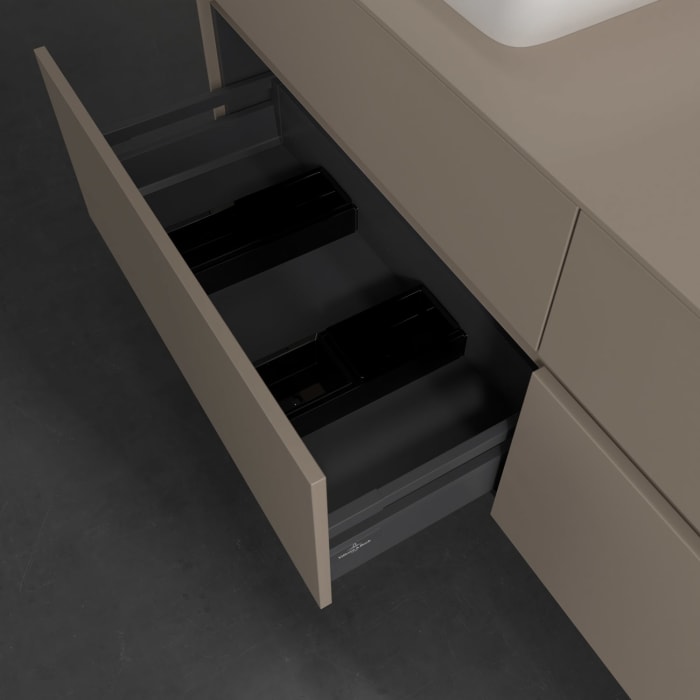 Villeroy & Boch Collaro Waschtischunterschrank 160 x 54,8 cm , mit LED-Beleuchtung, mit 4 Auszügen