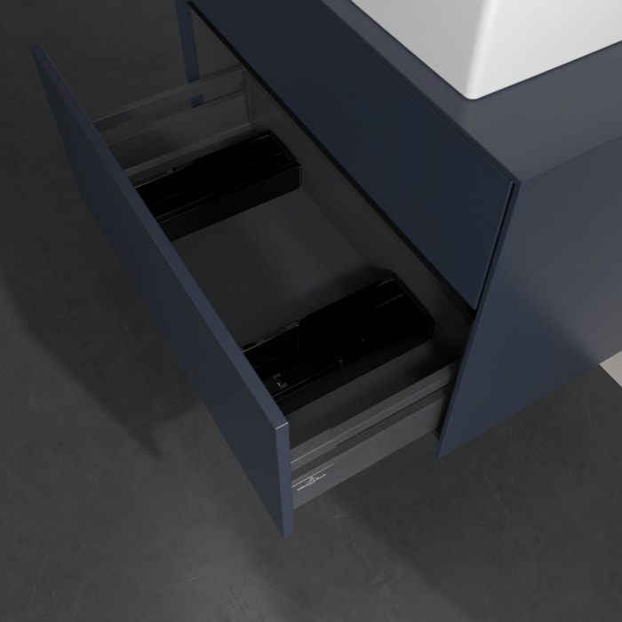 Villeroy & Boch Collaro Waschtischunterschrank 80 x 54,8 cm , mit LED-Beleuchtung, mit 2 Auszügen