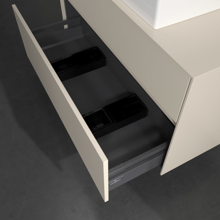 Villeroy & Boch Collaro Waschtischunterschrank 100 x 54,8 cm , mit LED-Beleuchtung, mit 2 Auszügen