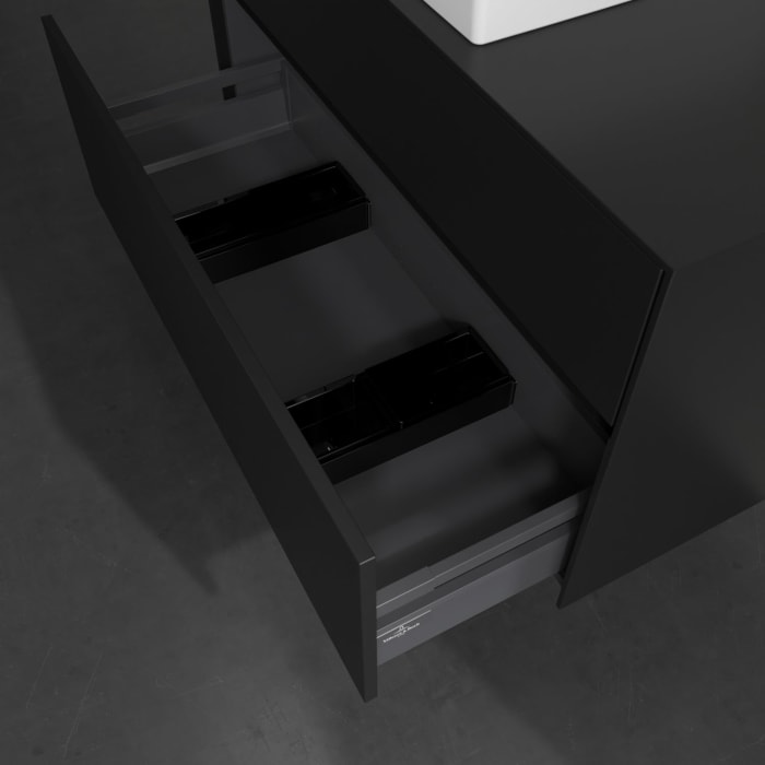 Villeroy & Boch Collaro Waschtischunterschrank 100 x 54,8 cm , mit LED-Beleuchtung, mit 2 Auszügen