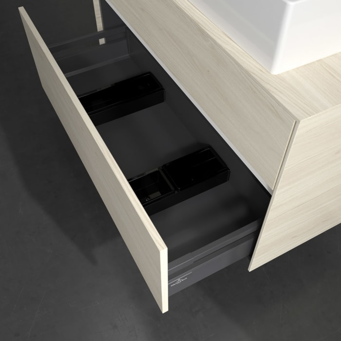 Villeroy & Boch Collaro Waschtischunterschrank 100 x 54,8 cm , mit LED-Beleuchtung, mit 2 Auszügen