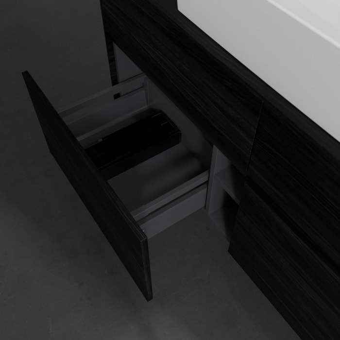 Villeroy & Boch Collaro Waschtischunterschrank 120 x 54,8 cm , mit LED-Beleuchtung, mit 4 Auszügen