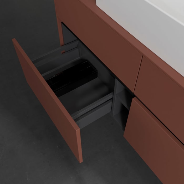 Villeroy & Boch Collaro Waschtischunterschrank 120 x 54,8 cm , mit LED-Beleuchtung, mit 4 Auszügen