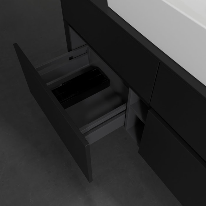 Villeroy & Boch Collaro Waschtischunterschrank 120 x 54,8 cm , mit LED-Beleuchtung, mit 4 Auszügen