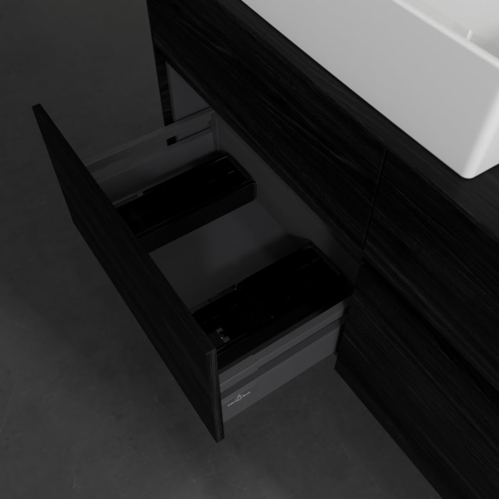 Villeroy & Boch Collaro Waschtischunterschrank 120 x 54,8 cm , mit LED-Beleuchtung, mit 4 Auszügen