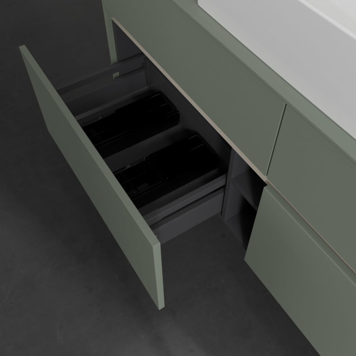 Villeroy & Boch Collaro Waschtischunterschrank 140 x 54,8 cm , mit LED-Beleuchtung, mit 4 Auszügen