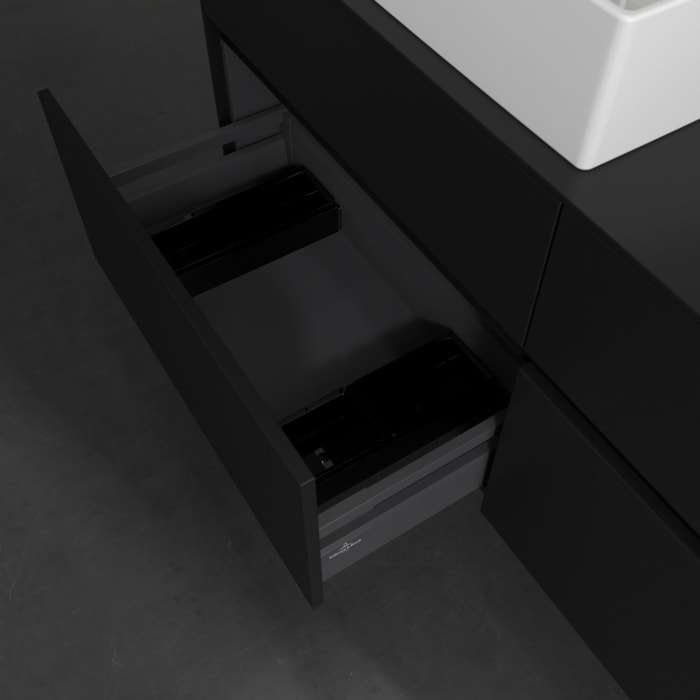 Villeroy & Boch Collaro Waschtischunterschrank 140 x 54,8 cm , mit LED-Beleuchtung, mit 4 Auszügen