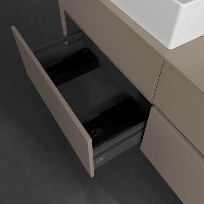 Villeroy & Boch Collaro Waschtischunterschrank 140 x 54,8 cm , mit LED-Beleuchtung, mit 4 Auszügen