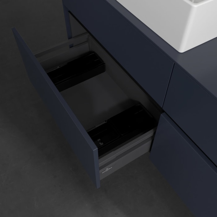 Villeroy & Boch Collaro Waschtischunterschrank 140 x 54,8 cm , mit LED-Beleuchtung, mit 4 Auszügen