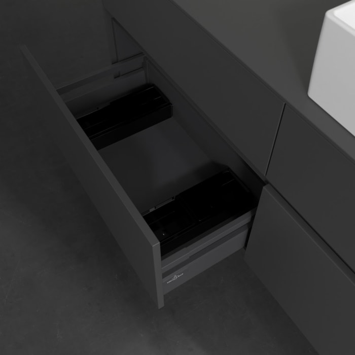 Villeroy & Boch Collaro Waschtischunterschrank 140 x 54,8 cm , mit LED-Beleuchtung, mit 4 Auszügen