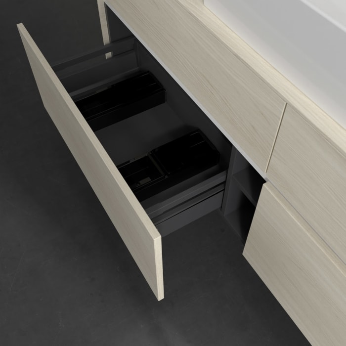 Villeroy & Boch Collaro Waschtischunterschrank 160 x 54,8 cm , mit LED-Beleuchtung, mit 4 Auszügen