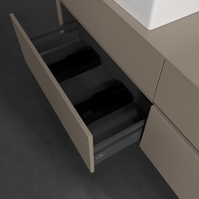 Villeroy & Boch Collaro Waschtischunterschrank 160 x 54,8 cm , mit LED-Beleuchtung, mit 4 Auszügen