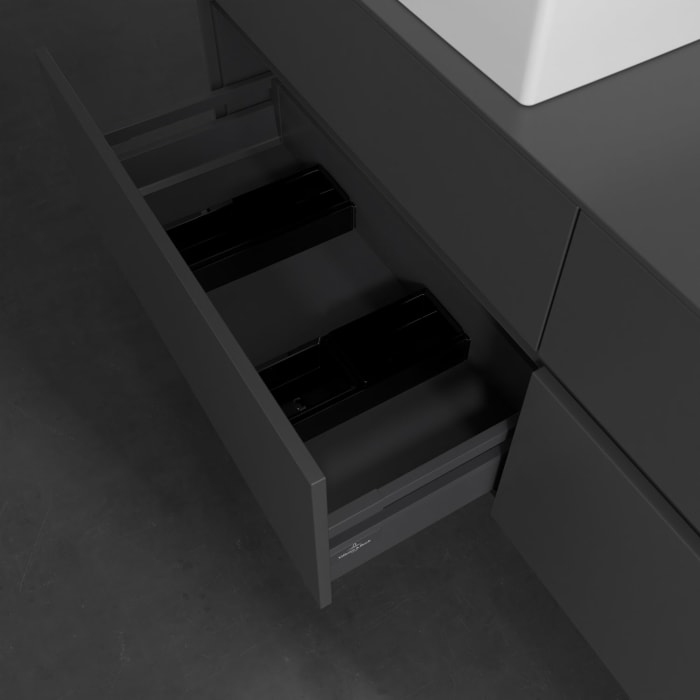 Villeroy & Boch Collaro Waschtischunterschrank 160 x 54,8 cm , mit LED-Beleuchtung, mit 4 Auszügen