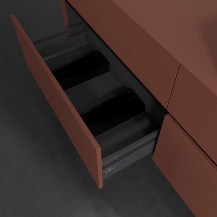 Villeroy & Boch Collaro Waschtischunterschrank 160 x 54,8 cm , mit LED-Beleuchtung, mit 4 Auszügen