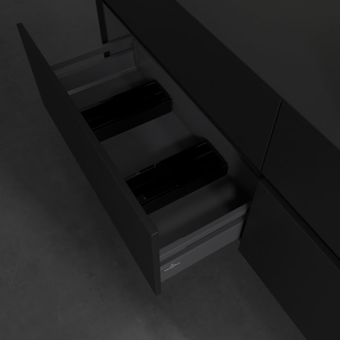 Villeroy & Boch Collaro Waschtischunterschrank 160 x 54,8 cm , mit LED-Beleuchtung, mit 4 Auszügen