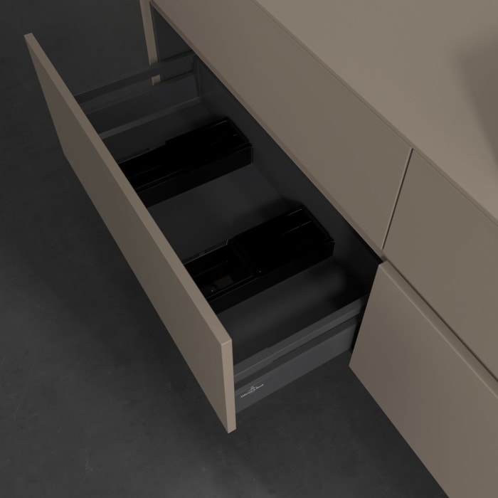 Villeroy & Boch Collaro Waschtischunterschrank 160 x 54,8 cm , mit LED-Beleuchtung, mit 4 Auszügen