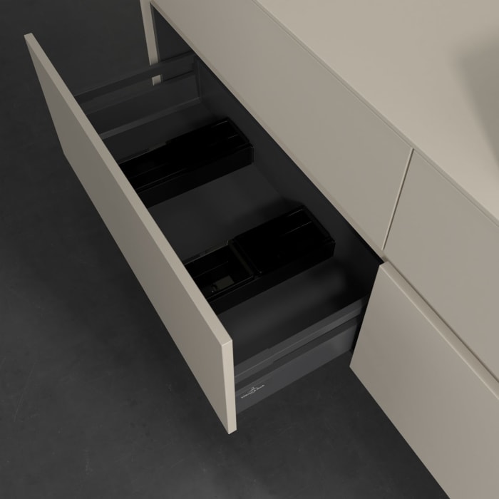 Villeroy & Boch Collaro Waschtischunterschrank 160 x 54,8 cm , mit LED-Beleuchtung, mit 4 Auszügen