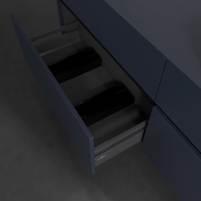 Villeroy & Boch Collaro Waschtischunterschrank 160 x 54,8 cm , mit LED-Beleuchtung, mit 4 Auszügen