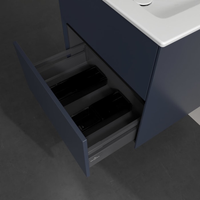 Villeroy & Boch Collaro Waschtischunterschrank 61,1 x 61 cm , mit LED-Beleuchtung, mit 2 Auszügen