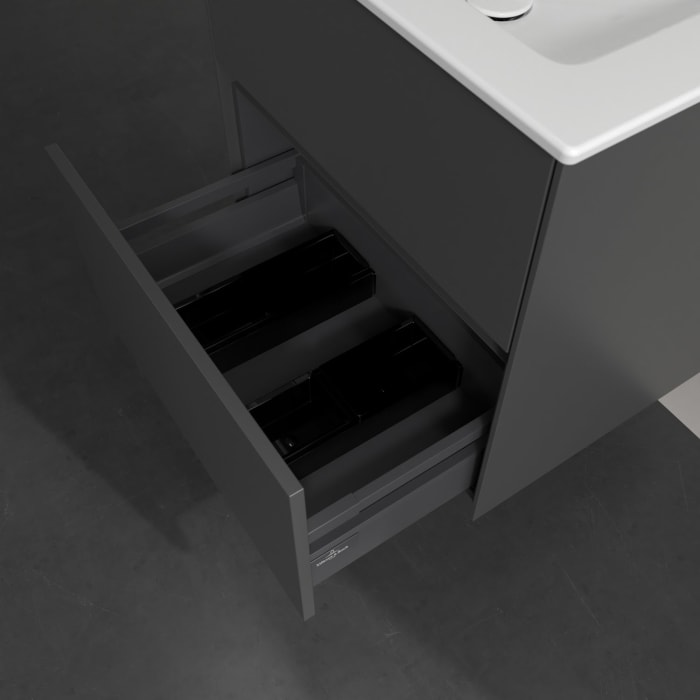 Villeroy & Boch Collaro Waschtischunterschrank 61,1 x 61 cm , mit LED-Beleuchtung, mit 2 Auszügen