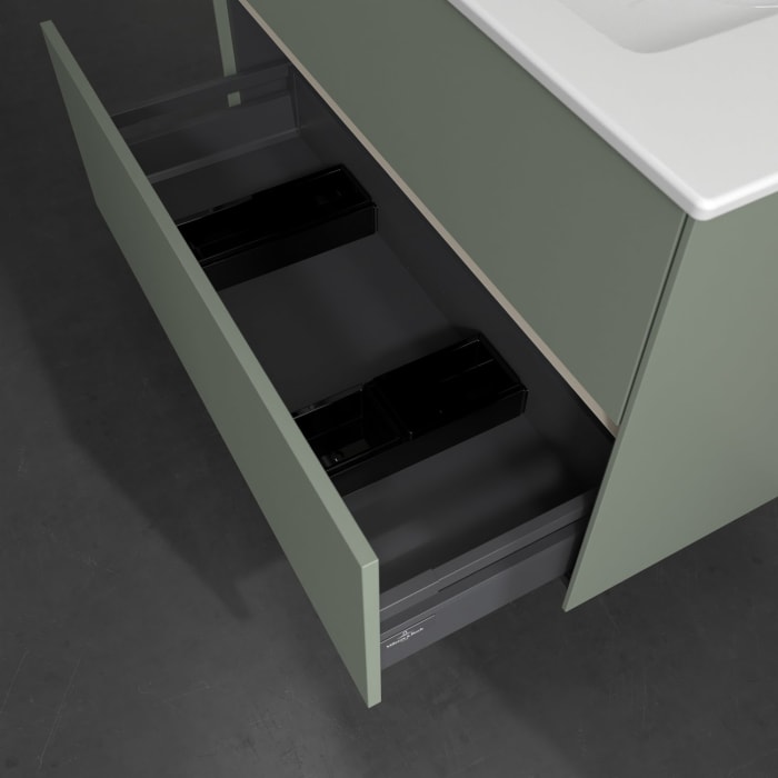 Villeroy & Boch Collaro Waschtischunterschrank 96,1 x 61 cm , mit LED-Beleuchtung, mit 2 Auszügen