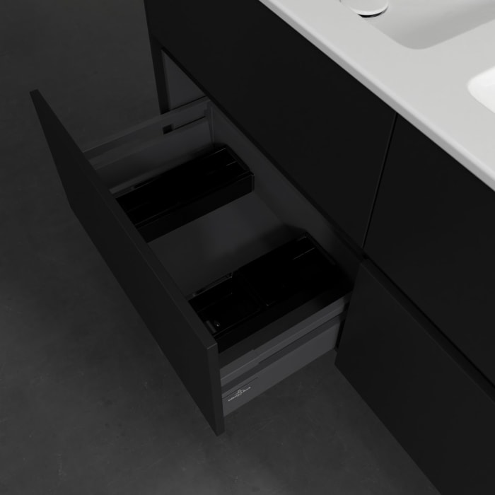 Villeroy & Boch Collaro Waschtischunterschrank 126,1 x 61 cm , mit LED-Beleuchtung, mit 4 Auszügen