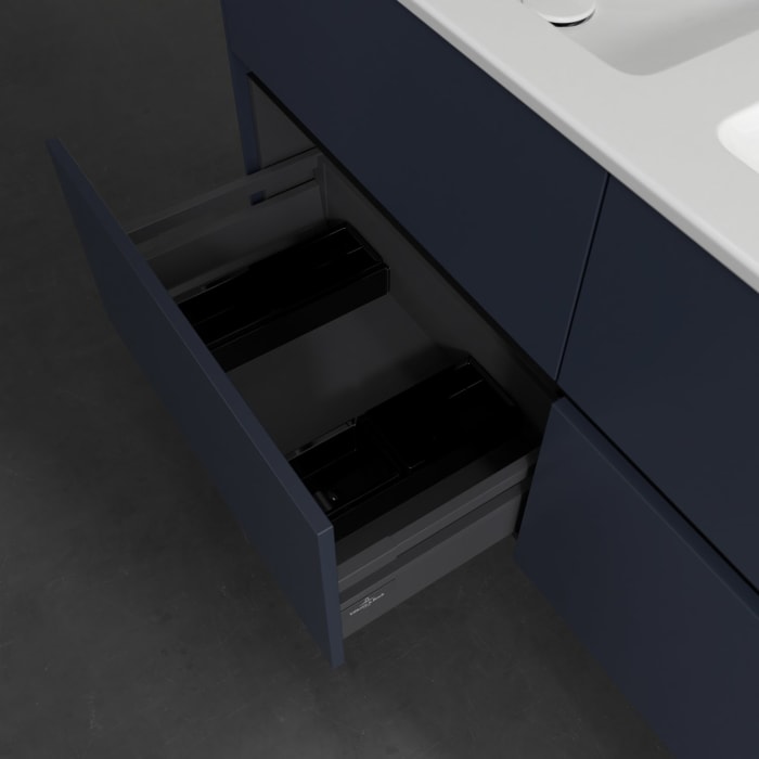 Villeroy & Boch Collaro Waschtischunterschrank 126,1 x 61 cm , mit LED-Beleuchtung, mit 4 Auszügen