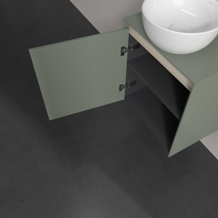 Villeroy & Boch Collaro Waschtischunterschrank 50 x 54,8 cm , mit LED-Beleuchtung, mit 1 Tür, Anschlag links