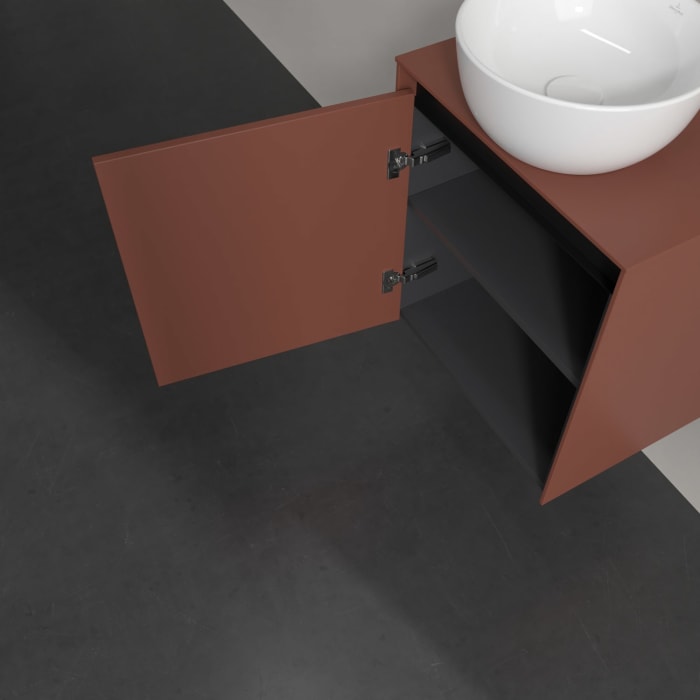 Villeroy & Boch Collaro Waschtischunterschrank 50 x 54,8 cm , mit LED-Beleuchtung, mit 1 Tür, Anschlag links