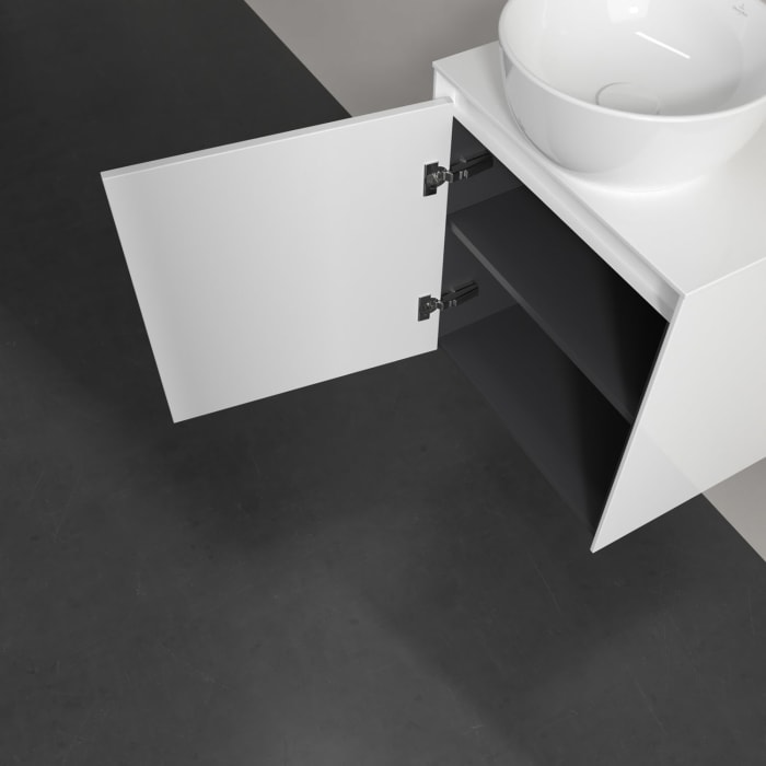 Villeroy & Boch Collaro Waschtischunterschrank 50 x 54,8 cm , mit LED-Beleuchtung, mit 1 Tür, Anschlag links