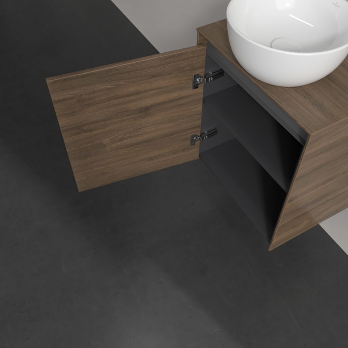 Villeroy & Boch Collaro Waschtischunterschrank 50 x 54,8 cm , mit LED-Beleuchtung, mit 1 Tür, Anschlag links