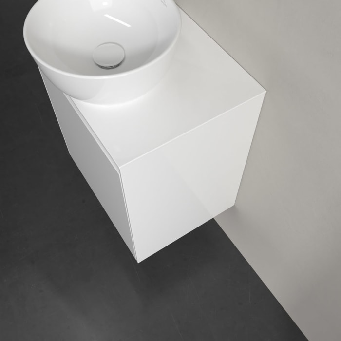 Villeroy & Boch Collaro Waschtischunterschrank 50 x 54,8 cm , mit LED-Beleuchtung, mit 1 Tür, Anschlag rechts