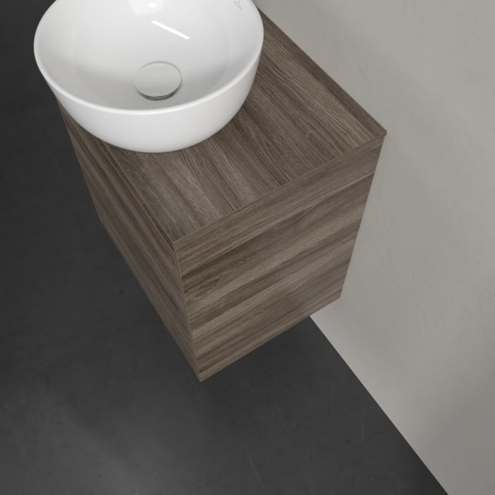 Villeroy & Boch Collaro Waschtischunterschrank 50 x 54,8 cm , mit LED-Beleuchtung, mit 1 Tür, Anschlag rechts