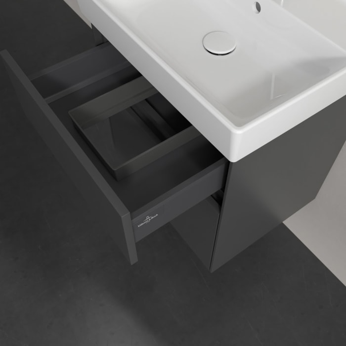 Villeroy & Boch Collaro Waschtischunterschrank 51 x 54,6 cm , mit LED-Beleuchtung, mit 2 Auszügen