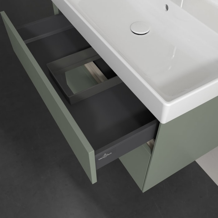 Villeroy & Boch Collaro Waschtischunterschrank 75,4 x 54,6 cm , mit LED-Beleuchtung, mit 2 Auszügen