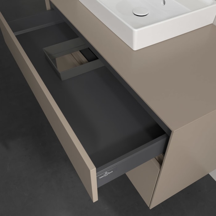 Villeroy & Boch Collaro Waschtischunterschrank 100 x 54,8 cm , mit LED-Beleuchtung, mit 2 Auszügen