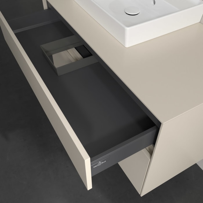 Villeroy & Boch Collaro Waschtischunterschrank 100 x 54,8 cm , mit LED-Beleuchtung, mit 2 Auszügen