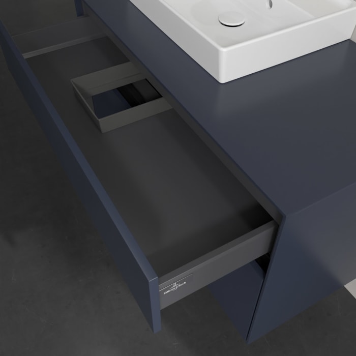 Villeroy & Boch Collaro Waschtischunterschrank 100 x 54,8 cm , mit LED-Beleuchtung, mit 2 Auszügen