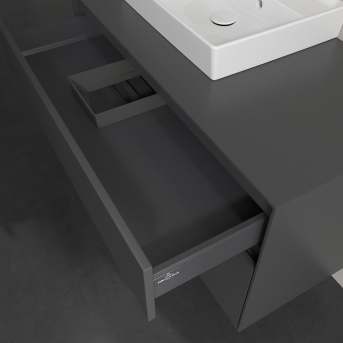 Villeroy & Boch Collaro Waschtischunterschrank 100 x 54,8 cm , mit LED-Beleuchtung, mit 2 Auszügen