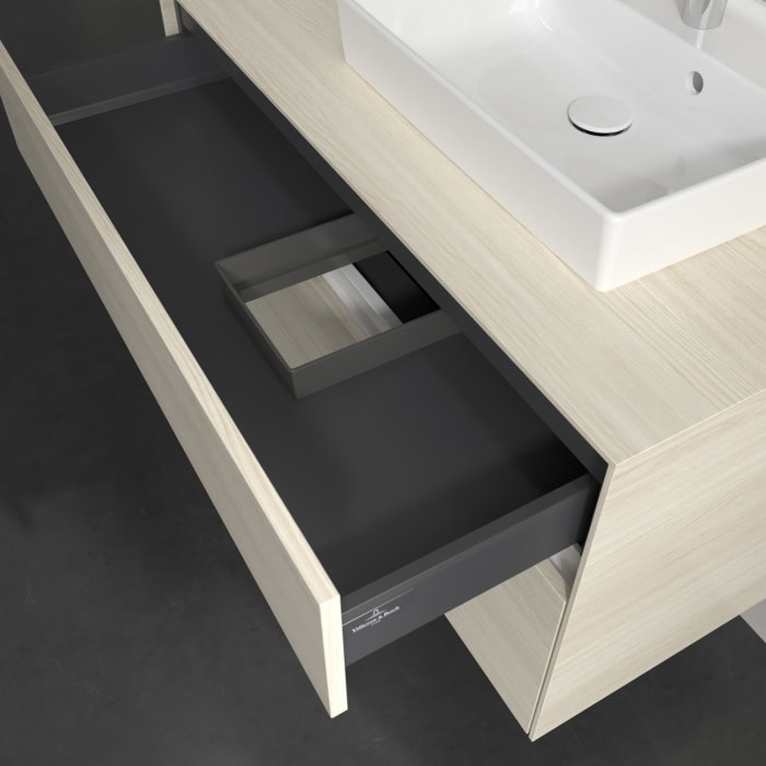 Villeroy & Boch Collaro Waschtischunterschrank 100 x 54,8 cm , mit LED-Beleuchtung, mit 2 Auszügen