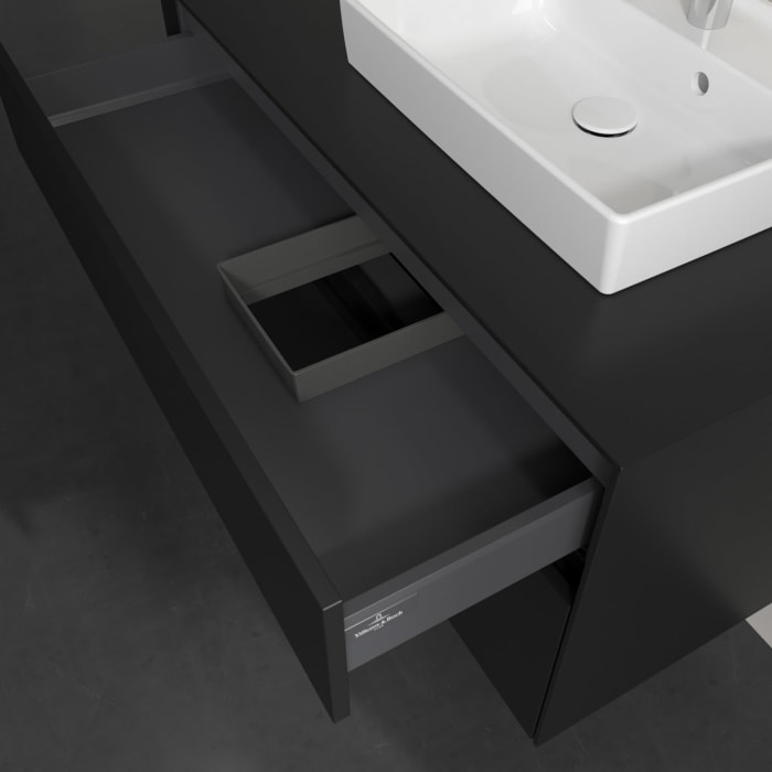 Villeroy & Boch Collaro Waschtischunterschrank 100 x 54,8 cm , mit LED-Beleuchtung, mit 2 Auszügen