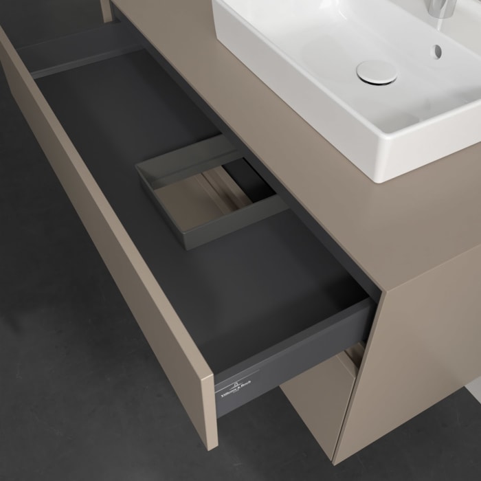 Villeroy & Boch Collaro Waschtischunterschrank 100 x 54,8 cm , mit LED-Beleuchtung, mit 2 Auszügen