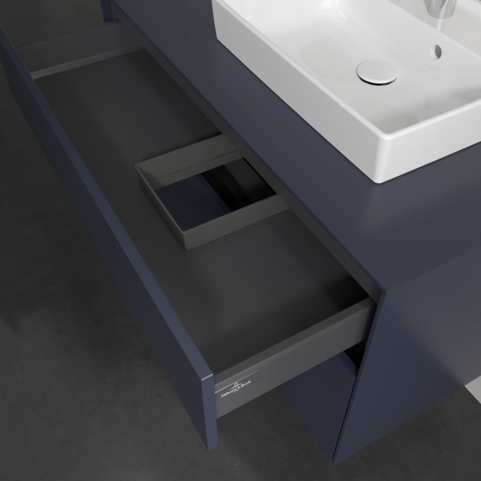 Villeroy & Boch Collaro Waschtischunterschrank 100 x 54,8 cm , mit LED-Beleuchtung, mit 2 Auszügen