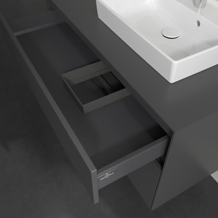 Villeroy & Boch Collaro Waschtischunterschrank 100 x 54,8 cm , mit LED-Beleuchtung, mit 2 Auszügen