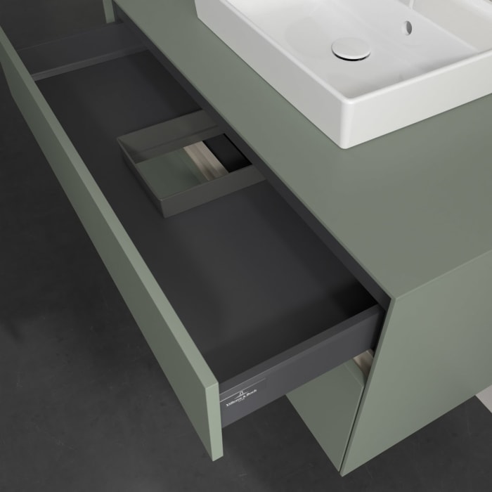 Villeroy & Boch Collaro Waschtischunterschrank 100 x 54,8 cm , mit LED-Beleuchtung, mit 2 Auszügen