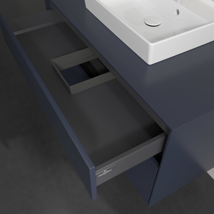 Villeroy & Boch Collaro Waschtischunterschrank 100 x 54,8 cm , mit LED-Beleuchtung, mit 2 Auszügen