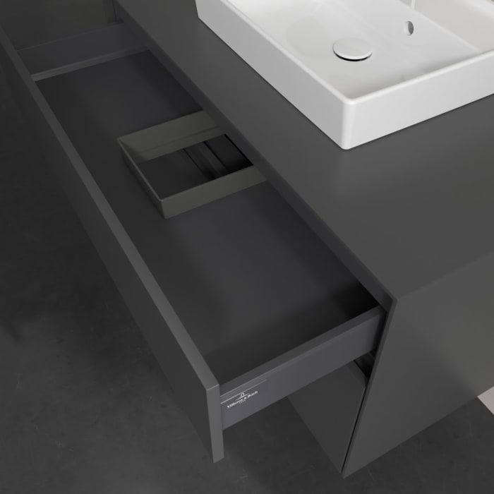 Villeroy & Boch Collaro Waschtischunterschrank 100 x 54,8 cm , mit LED-Beleuchtung, mit 2 Auszügen