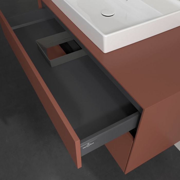 Villeroy & Boch Collaro Waschtischunterschrank 100 x 54,8 cm , mit LED-Beleuchtung, mit 2 Auszügen