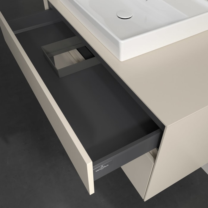 Villeroy & Boch Collaro Waschtischunterschrank 100 x 54,8 cm , mit LED-Beleuchtung, mit 2 Auszügen